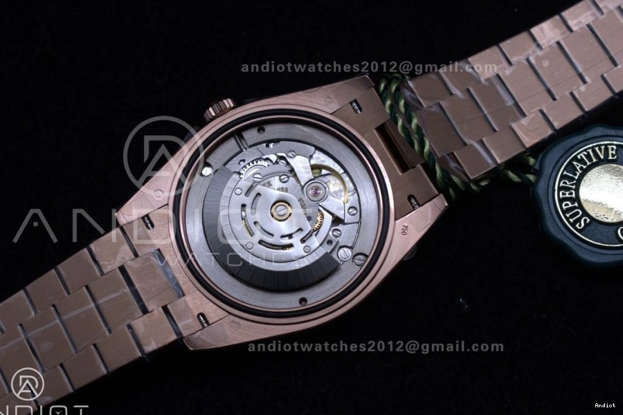 President Roman Weight Dial Bracelet RG Brown DayDate on Gain A2836 GSF 40 0414